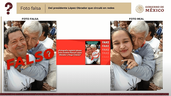 AMLO desmiente foto falsa con Hugo Chávez: “Nunca lo vi, pero lo respeto”, dice sobre él