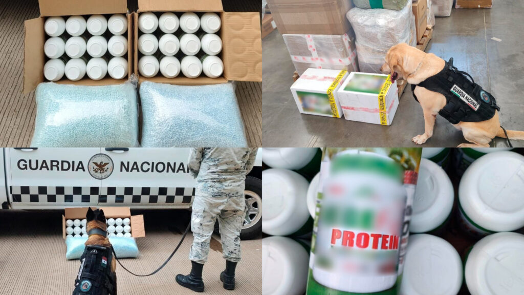 En Sinaloa aseguran 200 mil pastillas de fentanilo ocultas en proteína