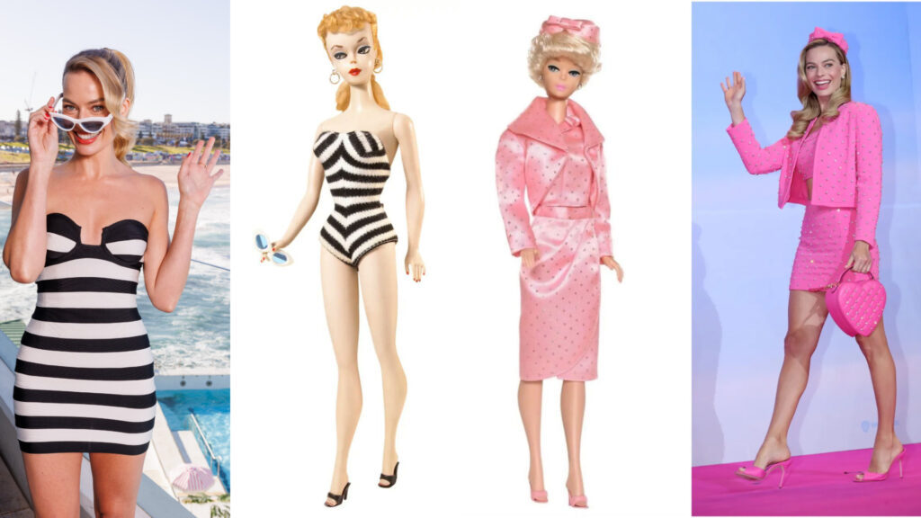 Outfits de Margot Robbie en tributo a las diferentes Barbies