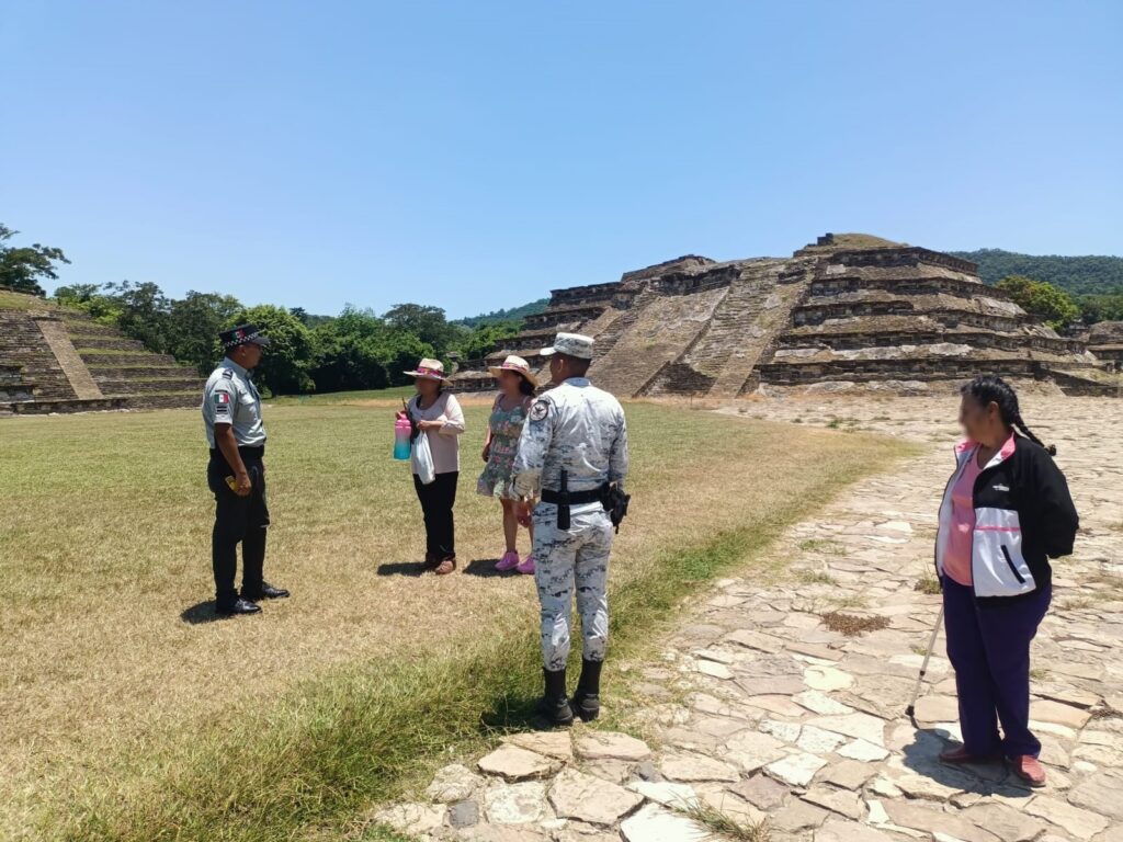 Zona arqueológica “El Tajín” en Veracruz es protegida por Guardia Nacional