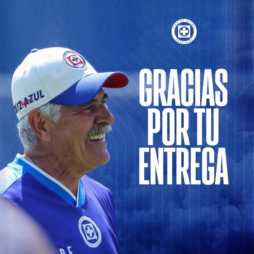 Ricardo Ferretti deja de ser el DT del Cruz Azul