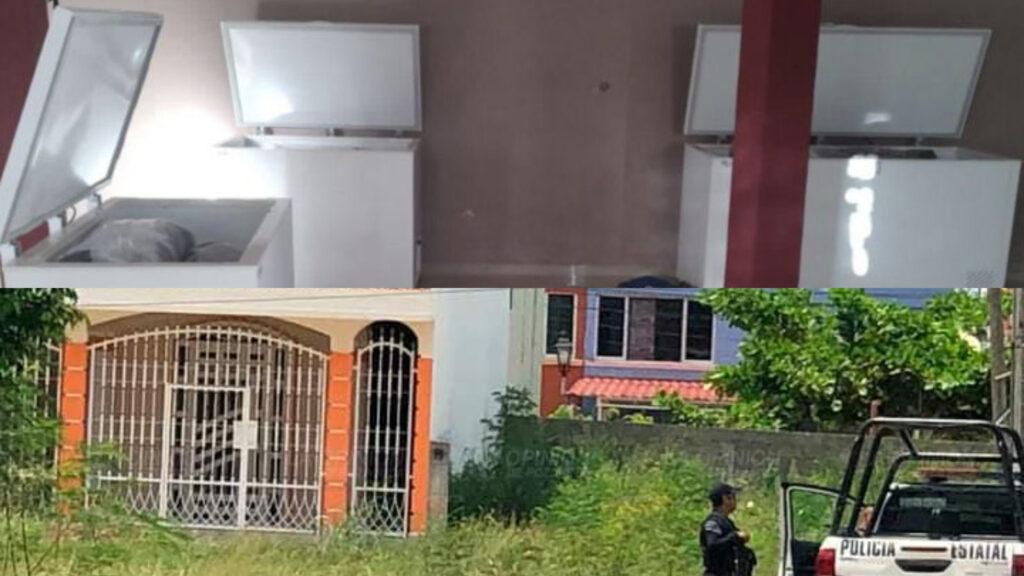 Dentro de congeladores hallan cuerpos desmembrados en Poza Rica, Veracruz