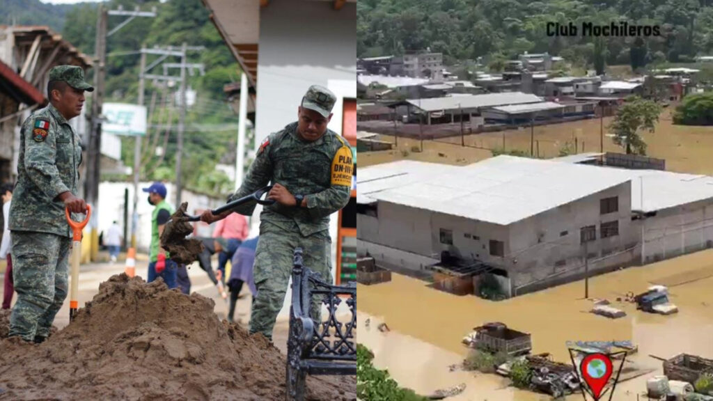Plan DN-III-E atiende a poblaciones afectadas por lluvia en sierra de Zongolica, Veracruz: presidente AMLO