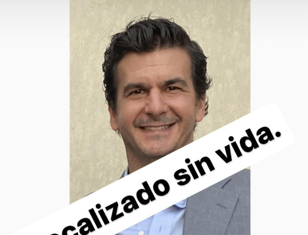 Confirman muerte de empresario Iñigo Arenas Saiz reportado como desaparecido