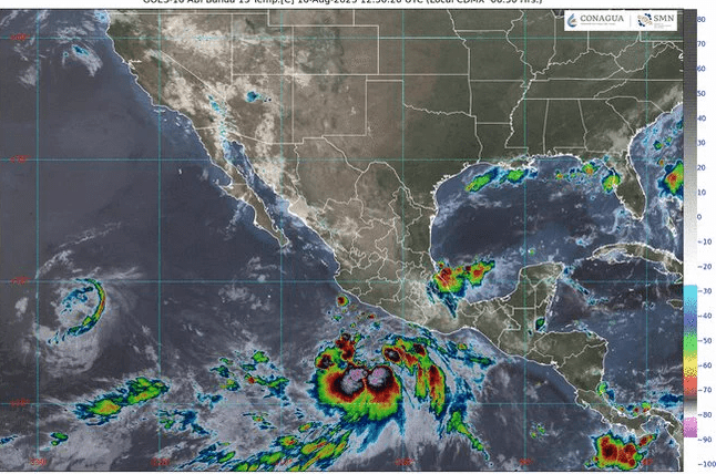 Tormenta tropical Hilary se forma frente a la costa sur de México en el Pacífico