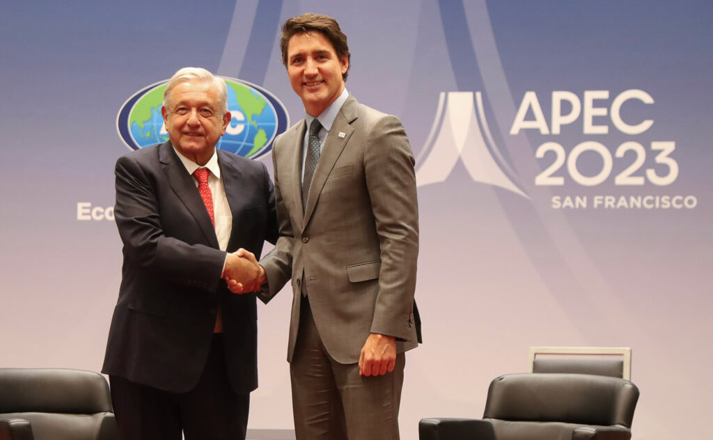 Presidente AMLO dialogó con primer ministro de Canadá sobre migración y confianza de inversionistas en México