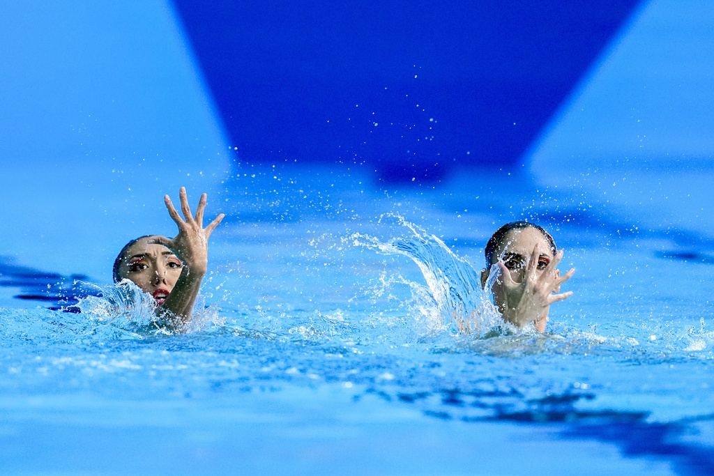 Mexicanas Diosdado y Jiménez ganan oro en natación artística de Juegos Panamericanos
