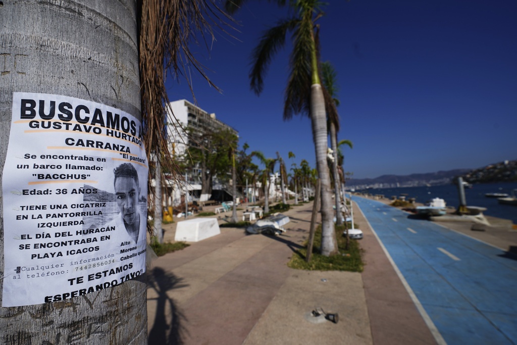Hallan cuerpo de persona desaparecida por huracán Otis en Acapulco; van 50 muertos