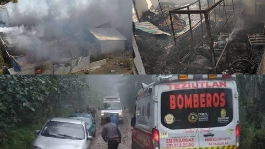 4 muertos en una explosión de un taller de pirotecnia en Puebla