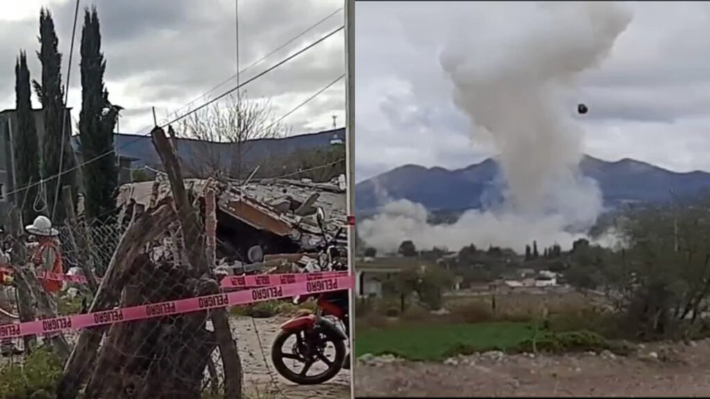 Mueren 5 personas por explosión de un polvorín en Hidalgo