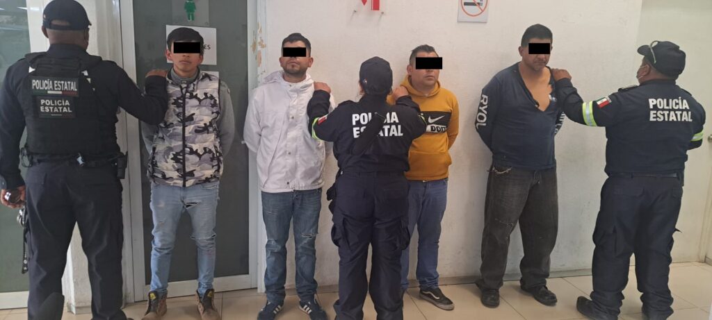 Detienen a 4 integrantes de banda criminal dedicada al robo en “La Marquesa”