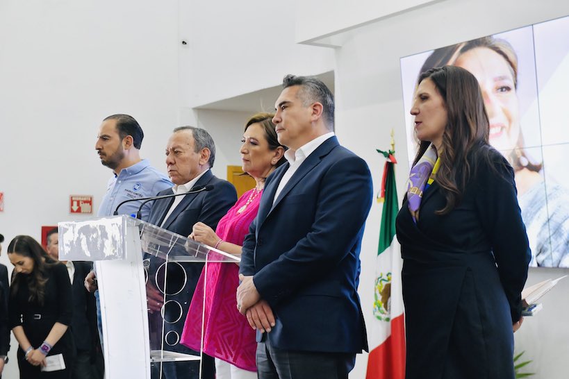 Pide alianza Fuerza y Corazón por México a INE contiende equitativa